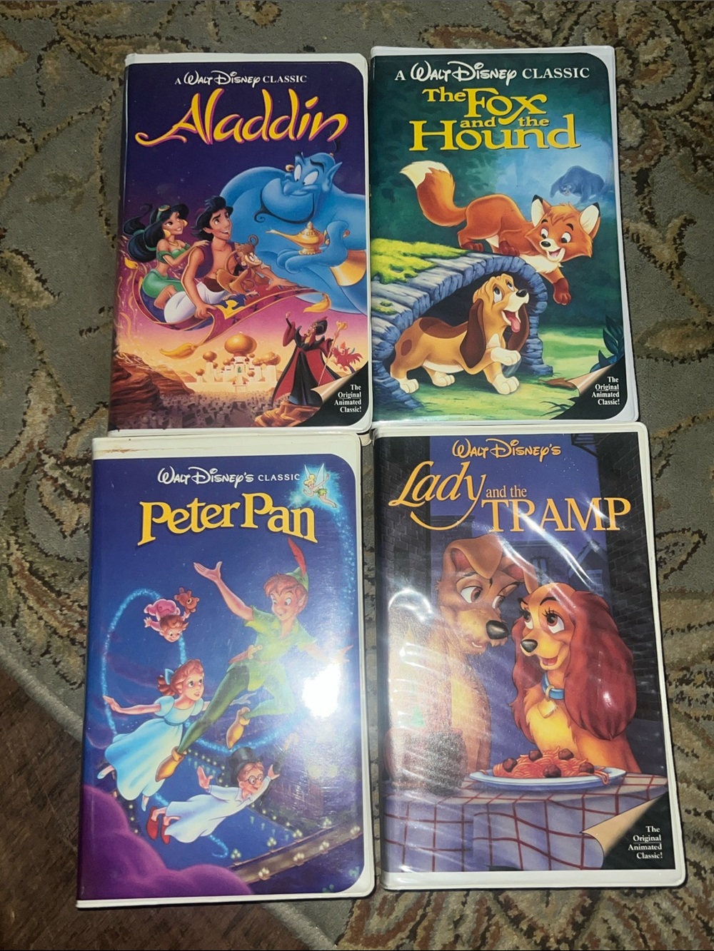 Disney black diamond VHS bundle of 4 classic films